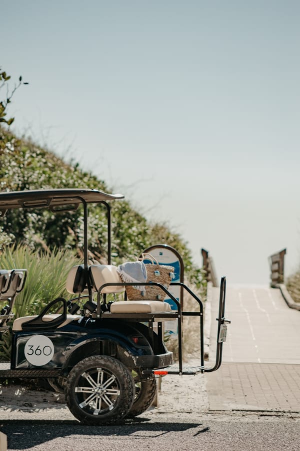 Golf Cart at the Beach