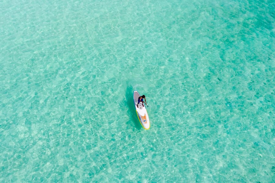 paddleboarding